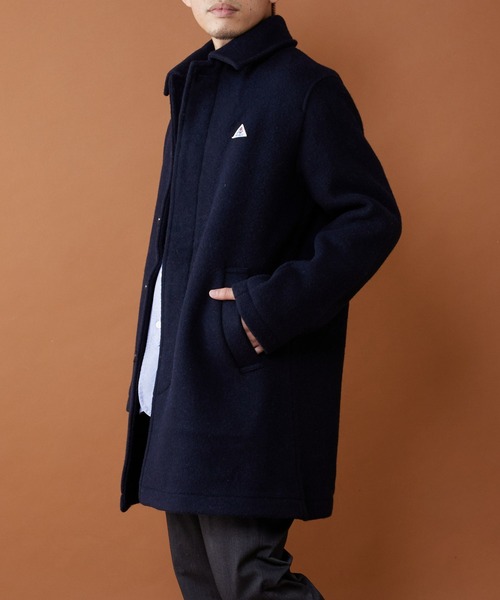 GEVACO（ゲバコ）の「【GEVACO/ゲバコ】ウールモッサステンカラー（ステンカラーコート・メンズ・チャコールグレー/ベージュ/ネイビー・MEDIUM/LARGE）」の12枚目の写真