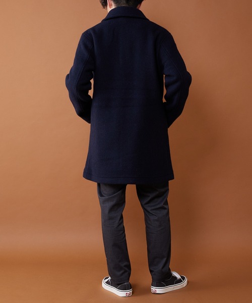 GEVACO（ゲバコ）の「【GEVACO/ゲバコ】ウールモッサステンカラー（ステンカラーコート・メンズ・チャコールグレー/ベージュ/ネイビー・MEDIUM/LARGE）」の16枚目の写真