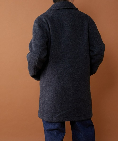 GEVACO（ゲバコ）の「【GEVACO/ゲバコ】ウールモッサステンカラー（ステンカラーコート・メンズ・チャコールグレー/ベージュ/ネイビー・MEDIUM/LARGE）」の10枚目の写真