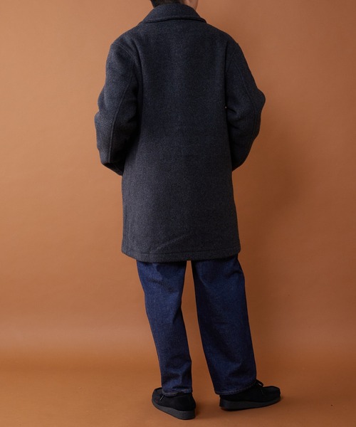 GEVACO（ゲバコ）の「【GEVACO/ゲバコ】ウールモッサステンカラー（ステンカラーコート・メンズ・チャコールグレー/ベージュ/ネイビー・MEDIUM/LARGE）」の13枚目の写真