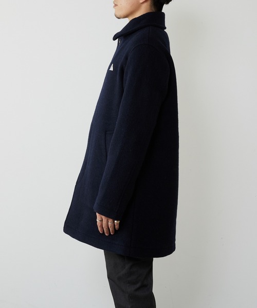 GEVACO（ゲバコ）の「【GEVACO/ゲバコ】ウールモッサステンカラー（ステンカラーコート・メンズ・チャコールグレー/ベージュ/ネイビー・MEDIUM/LARGE）」の20枚目の写真