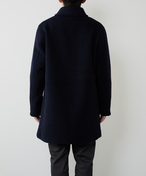 GEVACO（ゲバコ）の「【GEVACO/ゲバコ】ウールモッサステンカラー（ステンカラーコート・メンズ・チャコールグレー/ベージュ/ネイビー・MEDIUM/LARGE）」の17枚目の写真