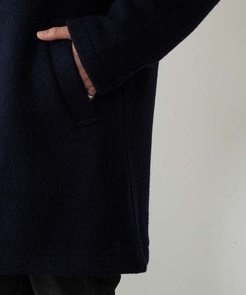 GEVACO（ゲバコ）の「【GEVACO/ゲバコ】ウールモッサステンカラー（ステンカラーコート・メンズ・チャコールグレー/ベージュ/ネイビー・MEDIUM/LARGE）」の11枚目の写真