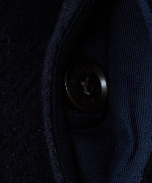 GEVACO（ゲバコ）の「【GEVACO/ゲバコ】ウールモッサステンカラー（ステンカラーコート・メンズ・チャコールグレー/ベージュ/ネイビー・MEDIUM/LARGE）」の14枚目の写真