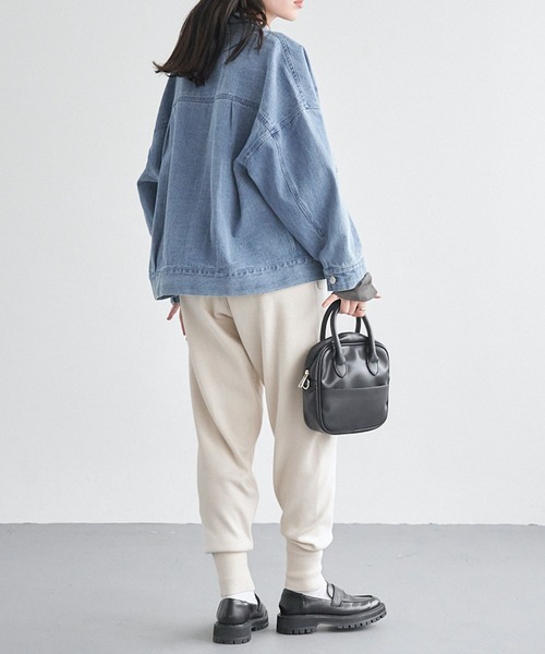 Chaco closet(チャコ クローゼット)の「ドローコードニットジョガーパンツ(その他パンツ・レディース・グリーン/ブラック/アイボリー/ワイン/杢グレー・S/M)」の9枚目の写真