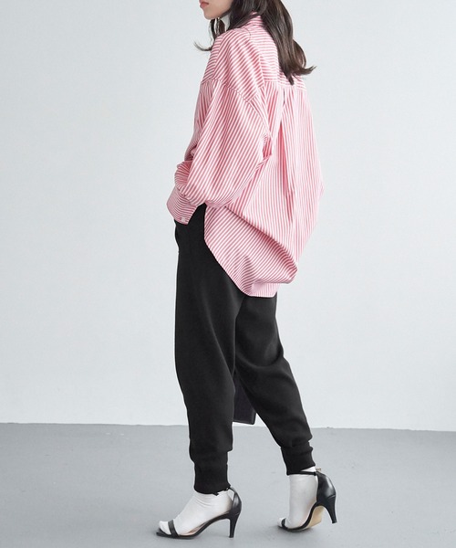 Chaco closet(チャコ クローゼット)の「ドローコードニットジョガーパンツ(その他パンツ・レディース・グリーン/ブラック/アイボリー/ワイン/杢グレー・S/M)」の19枚目の写真