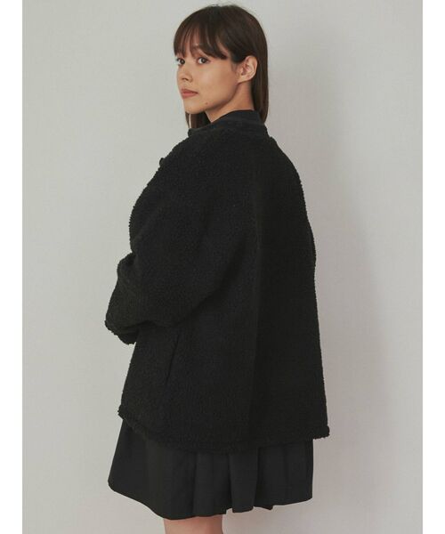 merry jenny（メリージェニー）の「おはなジャガードリバーシブルボアジャケット（その他アウター・レディース・ブラック/ベージュ/ラベンダー・FREE）」の22枚目の写真