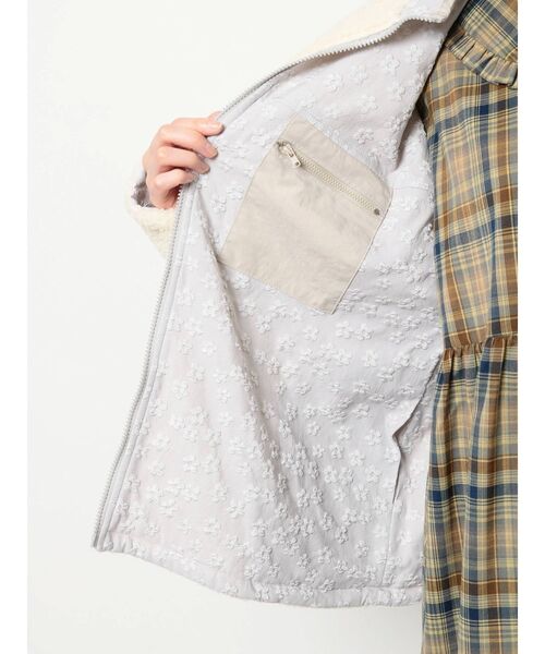 merry jenny（メリージェニー）の「おはなジャガードリバーシブルボアジャケット（その他アウター・レディース・ブラック/ベージュ/ラベンダー・FREE）」の16枚目の写真