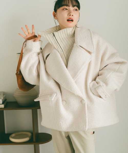 VANNIE U（ヴァニーユー）の「ダブルジップニット（ニット/セーター・レディース・ブラック/アイボリー/グレー・FREE）」の11枚目の写真