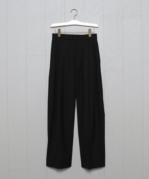 H BEAUTY&YOUTH UNITED ARROWS(エイチビューティーアンドユースユナイテッドアローズ)の「<H>TUCK TROUSERS/パンツ(その他パンツ・レディース・ダークグレー/ブラック・S/M)」の1枚目の写真