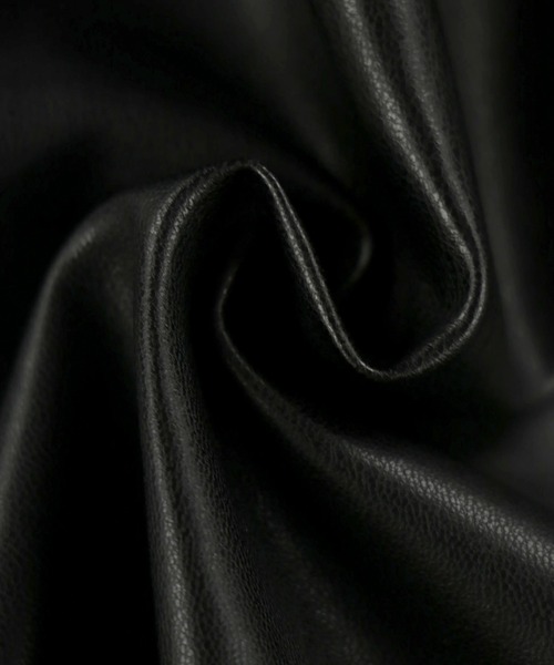 ALEXIA STAM（アリシアスタン）の「Fake Leather Jacket /フェイクレザージャケット（ブルゾン・レディース・マスタード/ブラウン/ブラック・FREE）」の10枚目の写真