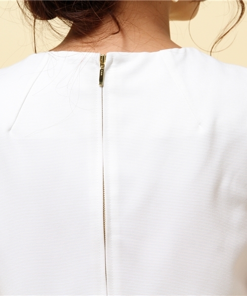 LIMITLESS LUXURY（リミットレスラグジュアリー）の「SMART ドレス（ワンピース・レディース・ホワイト/ブルー系その他/ブルー・36/38）」の9枚目の写真