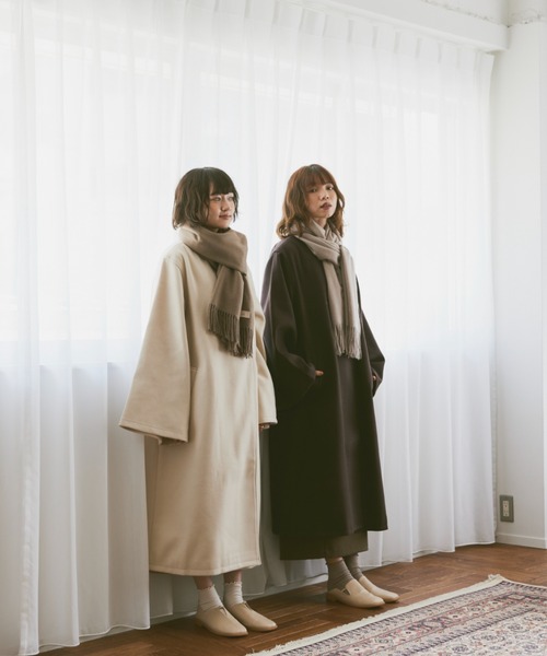 moi tytto（モイテュット）の「淡色マフラー（マフラー・レディース・グレイッシュベージュ/ナチュラル/ブラウン・FREE）」の18枚目の写真