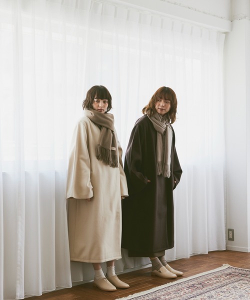 moi tytto（モイテュット）の「淡色マフラー（マフラー・レディース・グレイッシュベージュ/ナチュラル/ブラウン・FREE）」の19枚目の写真