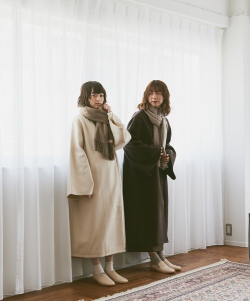 moi tytto（モイテュット）の「淡色マフラー（マフラー・レディース・グレイッシュベージュ/ナチュラル/ブラウン・FREE）」の20枚目の写真