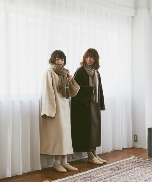 moi tytto（モイテュット）の「淡色マフラー（マフラー・レディース・グレイッシュベージュ/ナチュラル/ブラウン・FREE）」の21枚目の写真