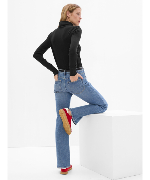 GAP（ギャップ）の「スラブ リブタートルネック（Tシャツ/カットソー・レディース・オフホワイト/ブラック/グリーン系その他/ブルー/グレー/グリーン/ピンク・XXS/XL/S/M/L/XS）」の14枚目の写真