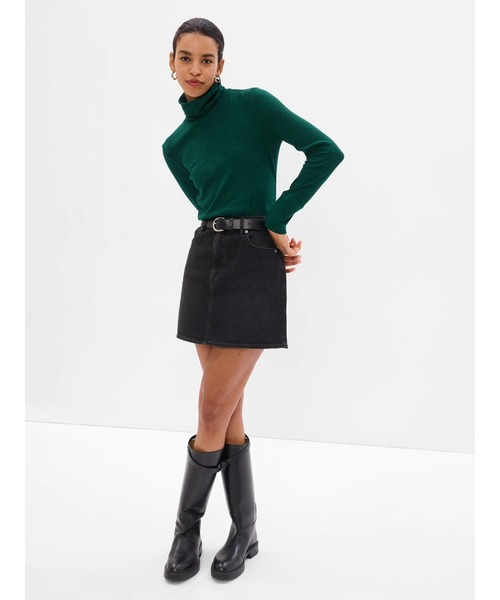 GAP（ギャップ）の「スラブ リブタートルネック（Tシャツ/カットソー・レディース・オフホワイト/ブラック/グリーン系その他/ブルー/グレー/グリーン/ピンク・XXS/XL/S/M/L/XS）」の6枚目の写真