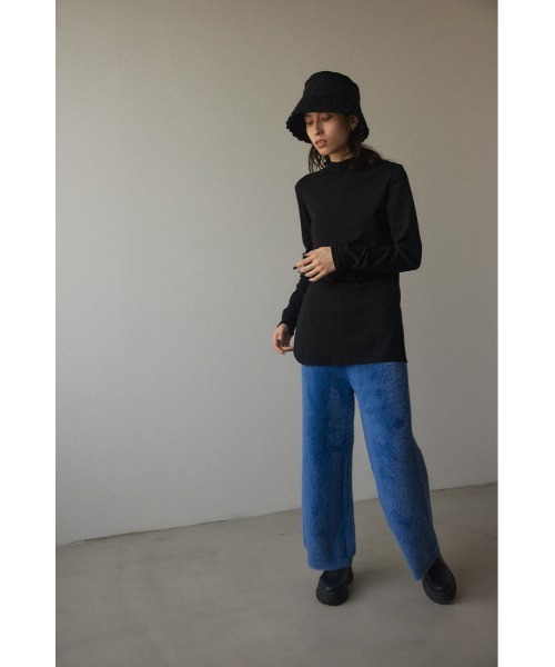 BLACK BY MOUSSY（ブラックバイマウジー）の「long highneck tops(ロングハイネックトップス）（Tシャツ/カットソー・レディース・グリーン/ブラック/アイボリー・FREE）」の7枚目の写真
