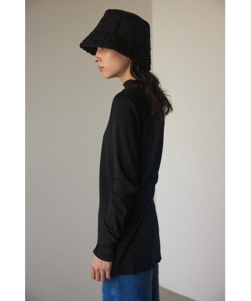 BLACK BY MOUSSY（ブラックバイマウジー）の「long highneck tops(ロングハイネックトップス）（Tシャツ/カットソー・レディース・グリーン/ブラック/アイボリー・FREE）」の9枚目の写真