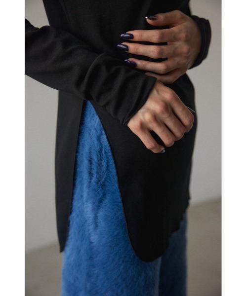 BLACK BY MOUSSY（ブラックバイマウジー）の「long highneck tops(ロングハイネックトップス）（Tシャツ/カットソー・レディース・グリーン/ブラック/アイボリー・FREE）」の12枚目の写真