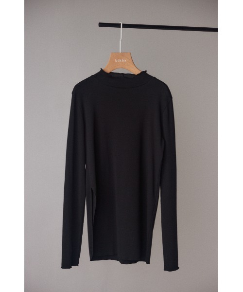 BLACK BY MOUSSY（ブラックバイマウジー）の「long highneck tops(ロングハイネックトップス）（Tシャツ/カットソー・レディース・グリーン/ブラック/アイボリー・FREE）」の13枚目の写真