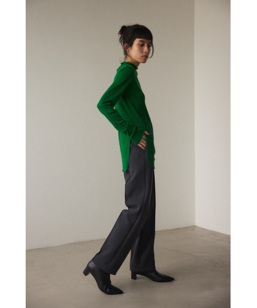 BLACK BY MOUSSY（ブラックバイマウジー）の「long highneck tops(ロングハイネックトップス）（Tシャツ/カットソー・レディース・グリーン/ブラック/アイボリー・FREE）」の14枚目の写真