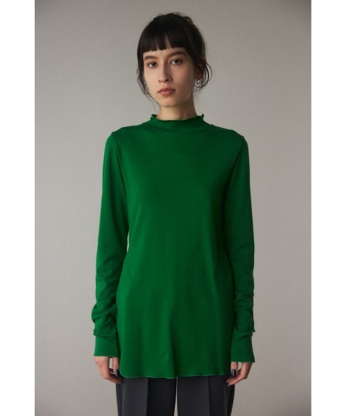 BLACK BY MOUSSY（ブラックバイマウジー）の「long highneck tops(ロングハイネックトップス）（Tシャツ/カットソー・レディース・グリーン/ブラック/アイボリー・FREE）」の15枚目の写真