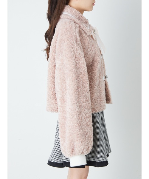 Ank Rouge（アンクルージュ）の「ボアダッフルコート（ダッフルコート・レディース・アイボリー/ブルー/ピンク・M）」の12枚目の写真