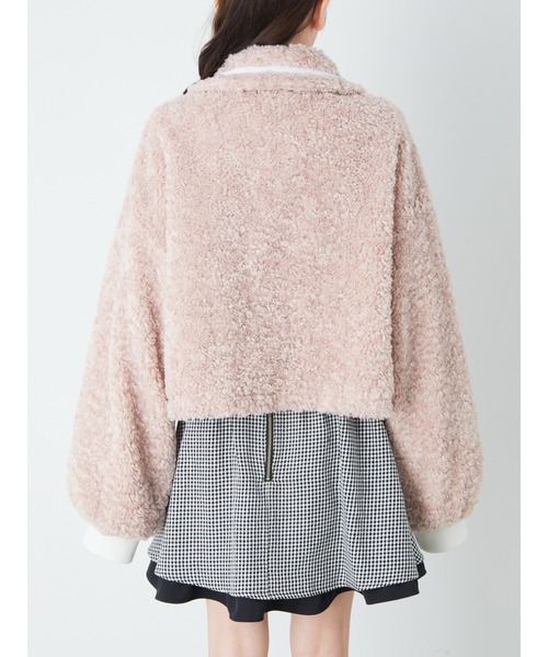 Ank Rouge（アンクルージュ）の「ボアダッフルコート（ダッフルコート・レディース・アイボリー/ブルー/ピンク・M）」の15枚目の写真