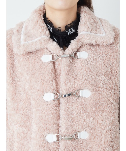 Ank Rouge（アンクルージュ）の「ボアダッフルコート（ダッフルコート・レディース・アイボリー/ブルー/ピンク・M）」の11枚目の写真