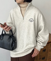 DISCOAT（ディスコート）の「【WEB限定】ワンポイント刺繍ハーフジップスウェット（スウェット・メンズ）」