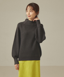 abahouse mavie | 片畦モックネックプルオーバー(ニット/セーター)