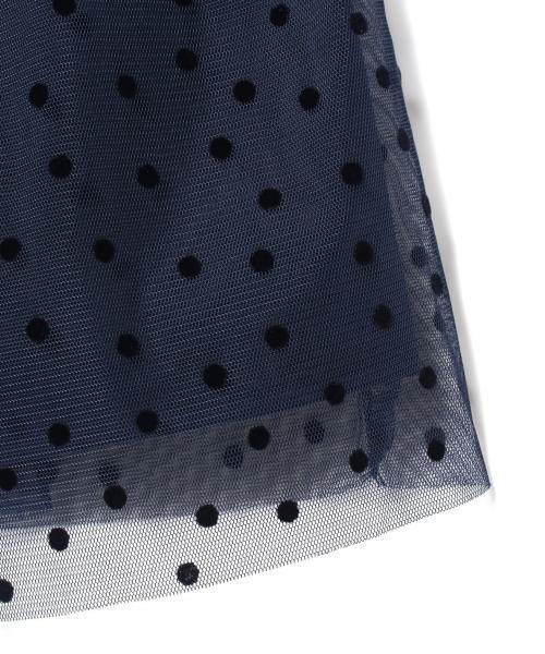 今期もの　定価18144円　組曲　ドットチュールワンピース　卒園式　入学式　１３０　トッカ　TOCCA 組曲（クミキョク）の「TODDLERドットチュール ワンピース