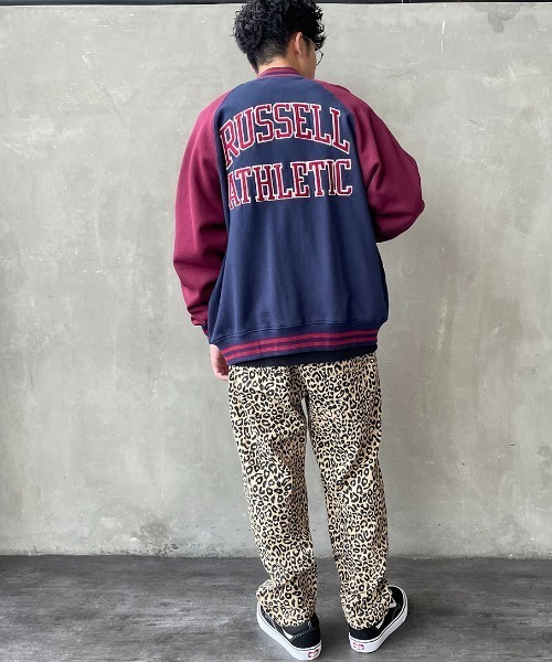 Russell Athletic（ラッセルアスレティック）の「[RUSSELL ATHLETIC/ラッセル アスレチック] 別注 ワッペン刺繍 ボタンアップスウェットスタジャン（ブルゾン・レディース・ネイビー/グレー/グリーン・M/L）」の15枚目の写真