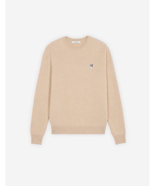 Maison Kitsune（メゾンキツネ）の「GREY FOX HEAD PATCH RELAXED JUMPER（ニット/セーター・メンズ・ベージュ/ブラック/カーキ・S/XS/XL/M/L）」の6枚目の写真