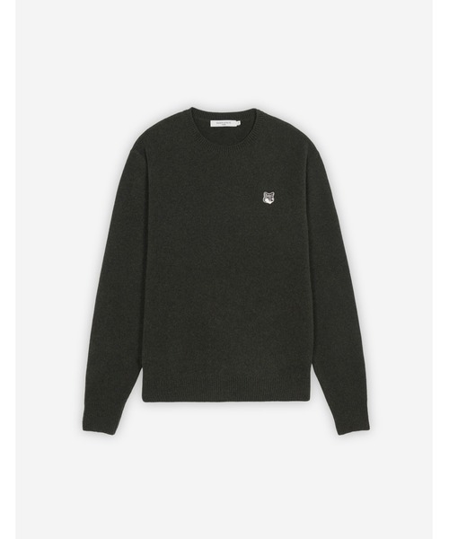 Maison Kitsune（メゾンキツネ）の「GREY FOX HEAD PATCH RELAXED JUMPER（ニット/セーター・メンズ・ベージュ/ブラック/カーキ・S/XS/XL/M/L）」の10枚目の写真
