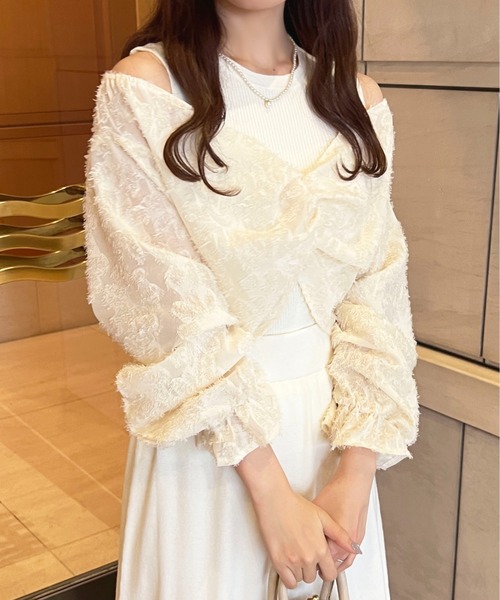 apres jour（アプレジュール）の「【セットアップ可能】ドッキングトップス【ZOZOTOWN限定アイテム】（ニット/セーター・レディース・ブラック/ピンクベージュ/アイボリー・フリー/X-LARGE）」の17枚目の写真