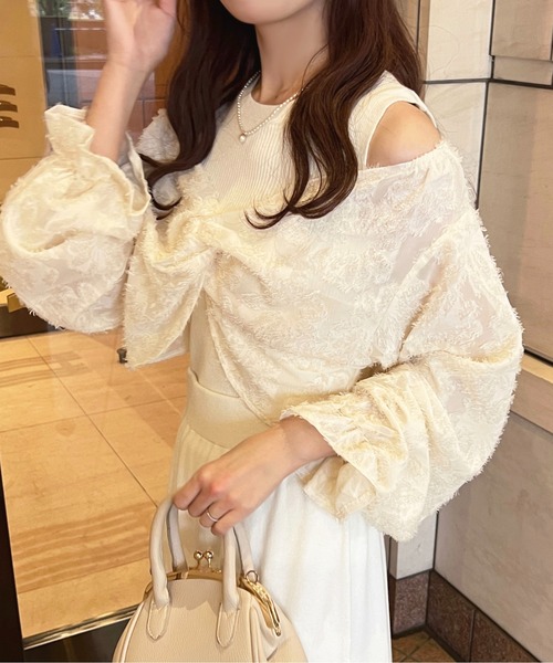 apres jour（アプレジュール）の「【セットアップ可能】ドッキングトップス【ZOZOTOWN限定アイテム】（ニット/セーター・レディース・ブラック/ピンクベージュ/アイボリー・フリー/X-LARGE）」の21枚目の写真