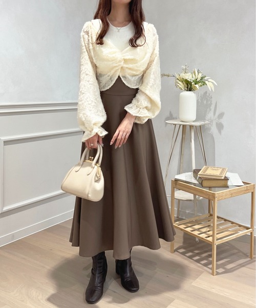 apres jour（アプレジュール）の「【セットアップ可能】ドッキングトップス【ZOZOTOWN限定アイテム】（ニット/セーター・レディース・ブラック/ピンクベージュ/アイボリー・フリー/X-LARGE）」の13枚目の写真