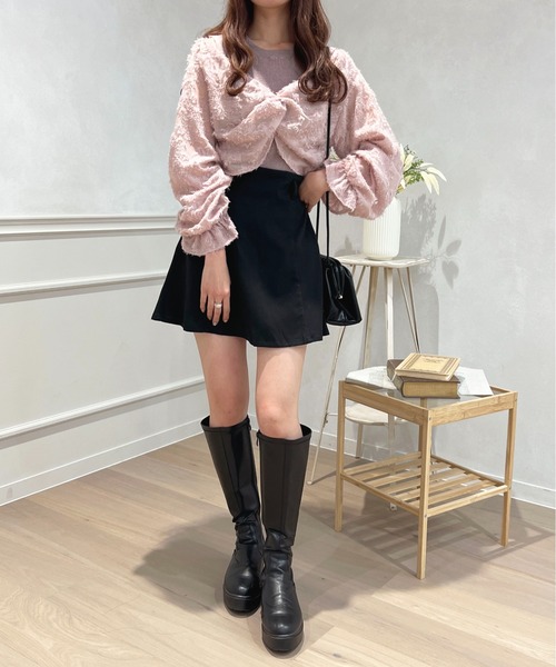 apres jour（アプレジュール）の「【セットアップ可能】ドッキングトップス【ZOZOTOWN限定アイテム】（ニット/セーター・レディース・ブラック/ピンクベージュ/アイボリー・フリー/X-LARGE）」の16枚目の写真