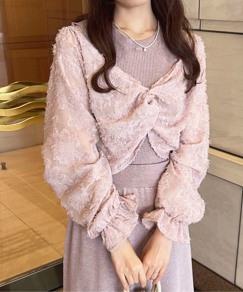 apres jour（アプレジュール）の「【セットアップ可能】ドッキングトップス【ZOZOTOWN限定アイテム】（ニット/セーター・レディース・ブラック/ピンクベージュ/アイボリー・フリー/X-LARGE）」の19枚目の写真