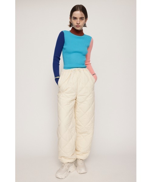 SLY(スライ)の「2WAY BLOCKING COLOR HG TOPS ブロッキングカラー ハイゲージニット トップス 2WAY(ニット/セーター・レディース・グリーン系その他2/ピンク系その他・FREE)」の13枚目の写真