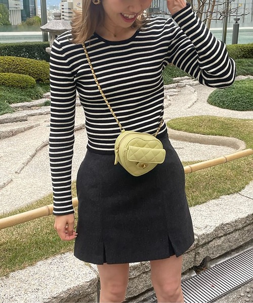 FREE'S MART(フリーズマート)の「◇ハートミニショルダーバッグ(ショルダーバッグ・レディース・ブラック/イエロー・フリ-)」の22枚目の写真