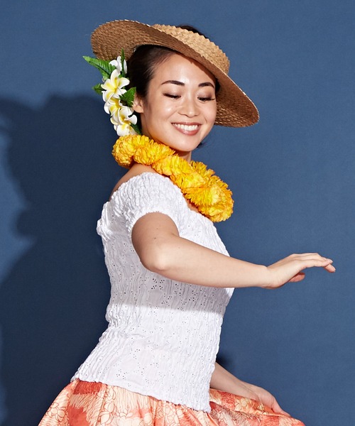 Maunaloa(マウナロア)の「【Maunaloa】フレンチレースギャザーブラウス(シャツ/ブラウス・レディース・ブラック/ホワイト・M/L)」の13枚目の写真