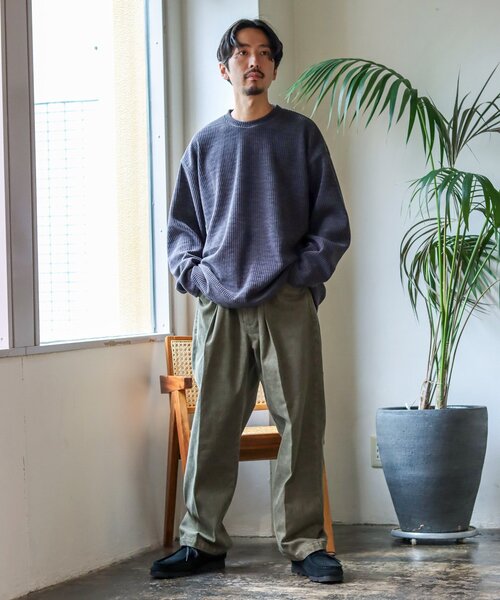 JOURNAL STANDARD（ジャーナルスタンダード）の「モールコール クルーネック（スウェット・メンズ・チャコールグレー/ベージュ/アイボリー/チョコ/ブルー系その他/キャメル・MEDIUM/LARGE）」の7枚目の写真