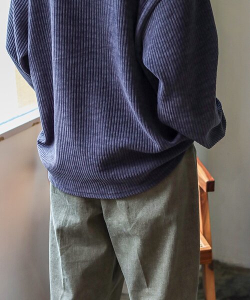 JOURNAL STANDARD（ジャーナルスタンダード）の「モールコール クルーネック（スウェット・メンズ・チャコールグレー/ベージュ/アイボリー/チョコ/ブルー系その他/キャメル・MEDIUM/LARGE）」の15枚目の写真