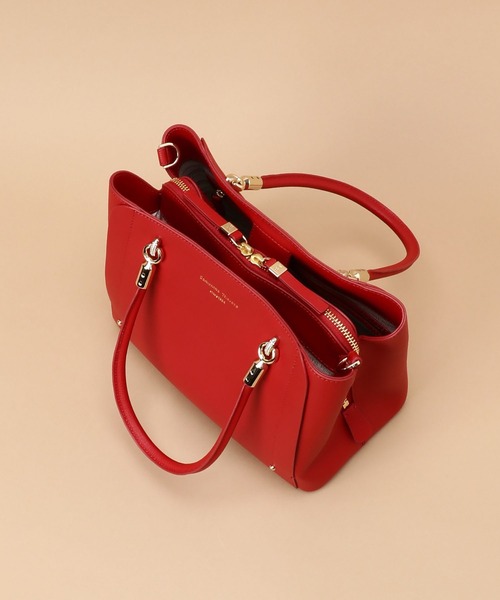 Samantha Thavasa（サマンサタバサ）の「アベクトワトートバッグ（トートバッグ・レディース・ダークグリーン/レッド・FREE）」の8枚目の写真