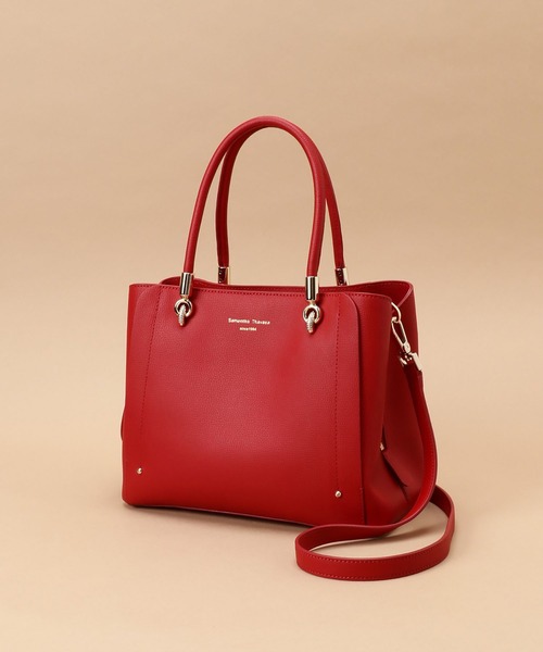 Samantha Thavasa（サマンサタバサ）の「アベクトワトートバッグ（トートバッグ・レディース・ダークグリーン/レッド・FREE）」の11枚目の写真