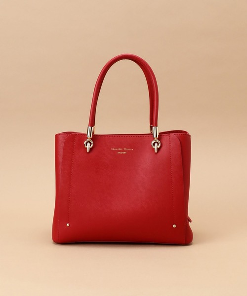 Samantha Thavasa（サマンサタバサ）の「アベクトワトートバッグ（トートバッグ・レディース・ダークグリーン/レッド・FREE）」の5枚目の写真